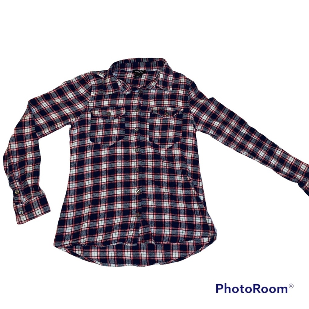 Rue 21 Red Long Sleeve Flannel Size XS